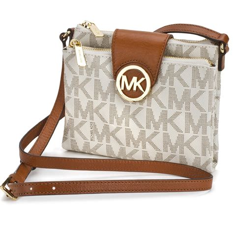 michael michael kors fulton crossbody bag för ipad mini|Fulton Large Leather Crossbody .